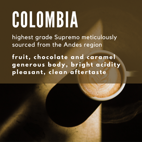 Colombia Supremo Coffee - Well Roasted Coffee