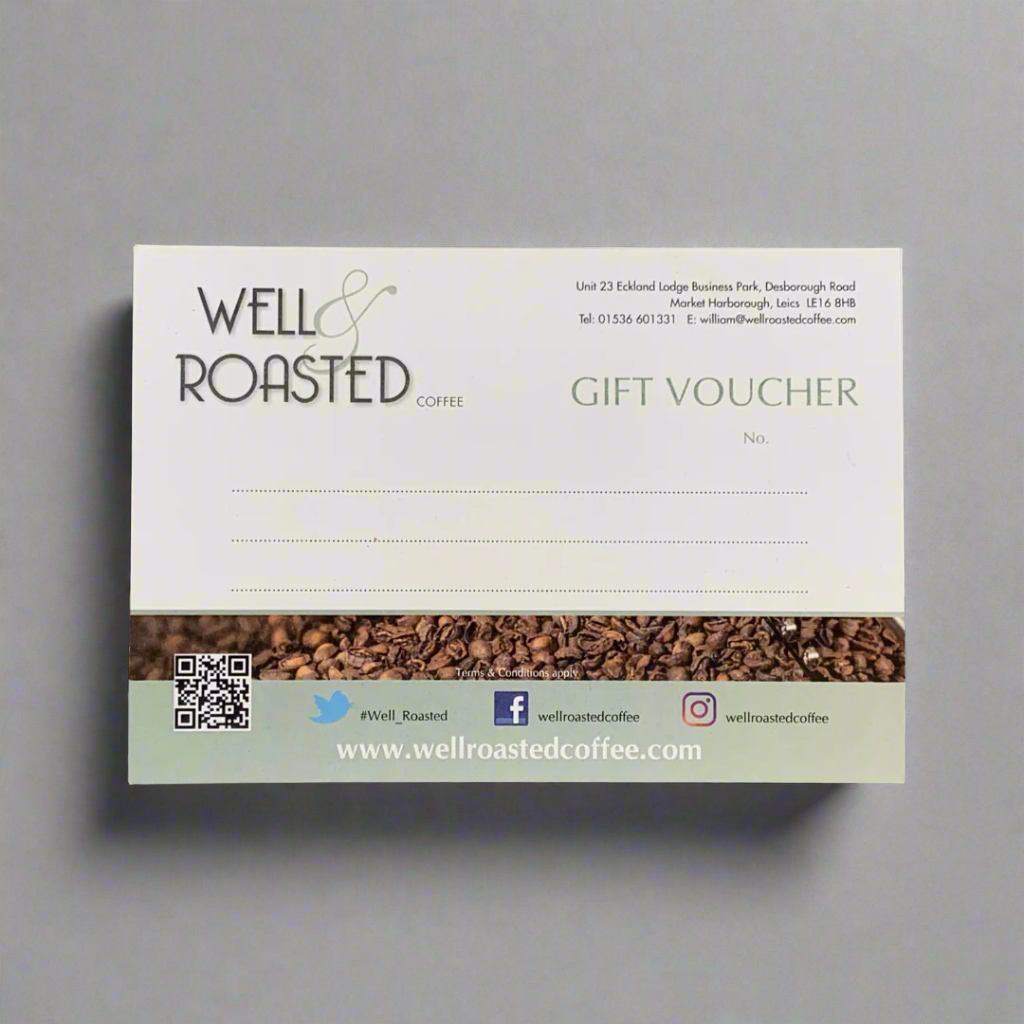 Speciality Coffee Gift Voucher - Well Roasted Coffee