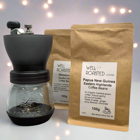 Artisan Coffee Bean Grinder Gift Set