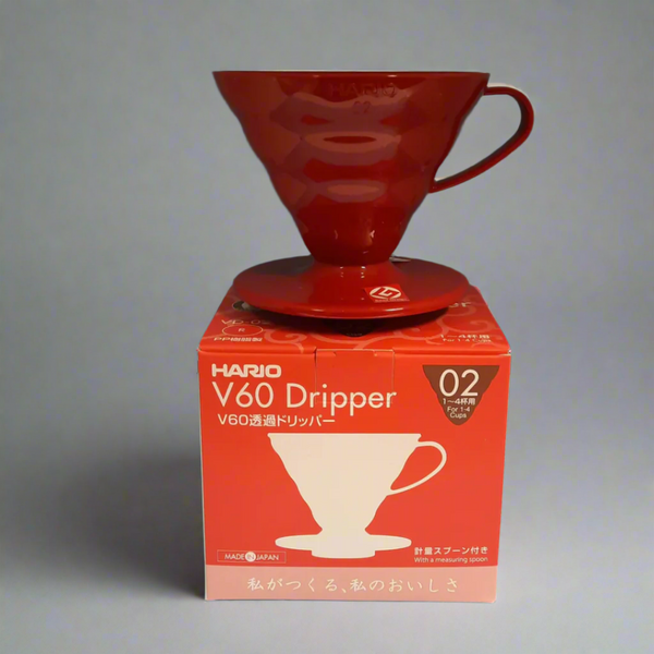 Hario Red V60 Dripper for pour over coffee - Well Roasted Coffee