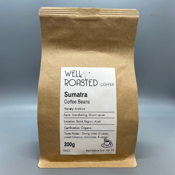 Sumatra Mandheling Coffee bag - Well Roasted Coffee