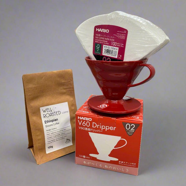 Hario V60 Dripper with Speciality Coffee Gift Set