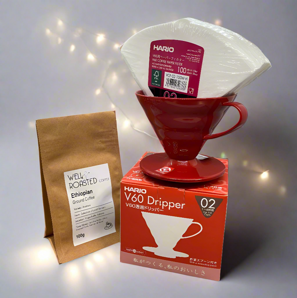 Hario Red Dripper Artisan Coffee Gift Set